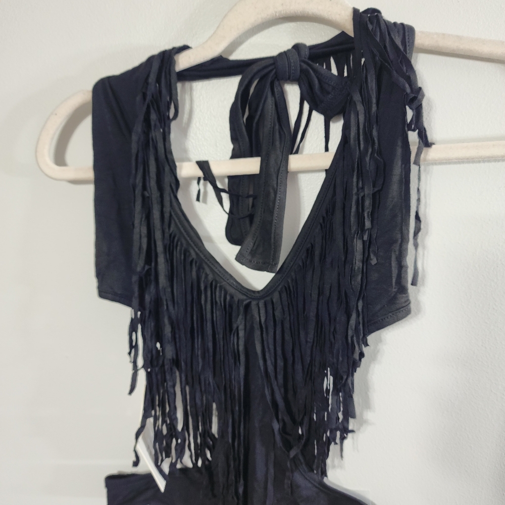 NWT THE FRINGE Onepiece Black Bodysuit NIIHAI Size Small - Picture 7 of 10